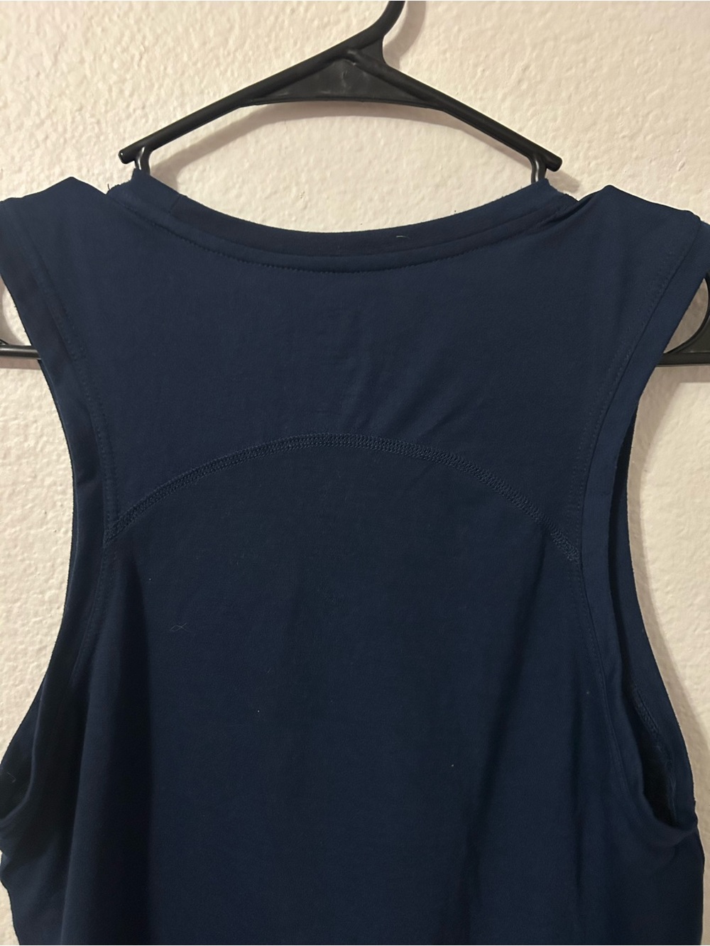 Navy Sleeveless Performance Tank Top - Picture 4 of 5